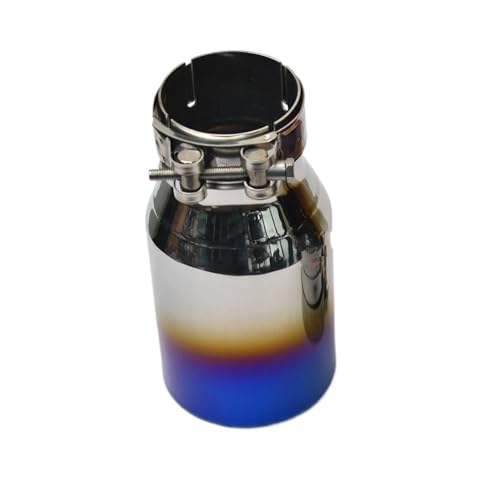 Embout d'échappement en acier inoxydable bleu luxueux 63 114 mm