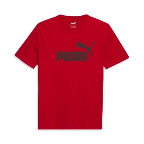 T-Shirt Puma Essentials Rouge Taille L Confortable avec Logo pour Homme