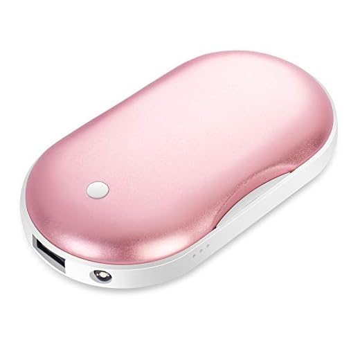 CALOVER Rechargeable Hand Warmer LED Flashlight 3-1 5200 mAh Electric Double-Sided Handwarmers for Camping Skiing Hunting Best Gift for Women and Men in Cold Winter