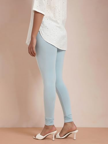 Image of TWIN BIRDS Tailored Cut and Classic Fit Super Stretchable Elastane Fabric Churidar Leggings for Women