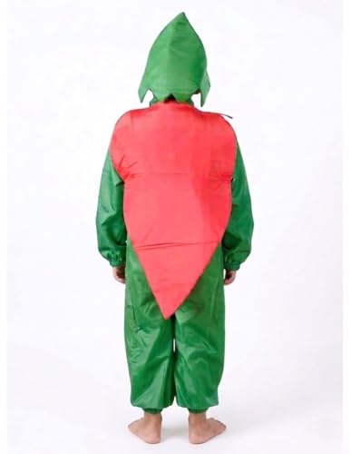 Image of BookMyCostume Carrot Gajar Vegetable Kids Fancy Dress Costume 3-4 years