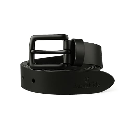Image of Genuine Leather Belt for Men - A British Brand - Fits Waist 26 inch-46 inch - Formal /Casual belt - Black belt - 40MM Width - ZCB-201