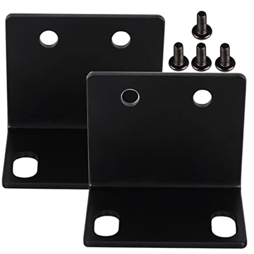 JOINPAYA 2pcs l Shaped Microphone Cabinet Bracket Plastic Desk Acoustics Cabinet Corner Bracket Mounting Corner Brackets for Microphone