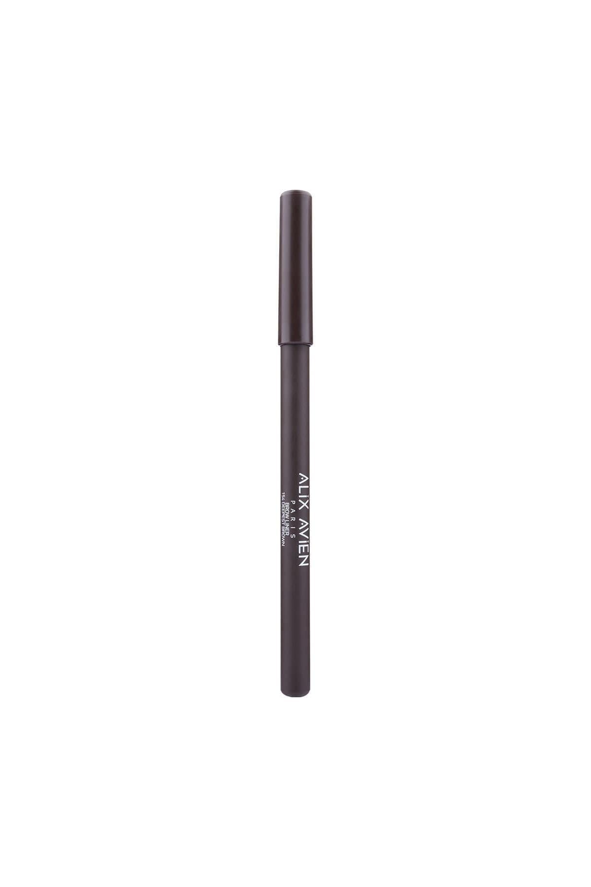 ALIX AVIEN Uzun Süre Kalıcı, Belirginleştirici Şekillendirici Kahve Kaş Kalemi - Brow Liner 154 Deepest Brown