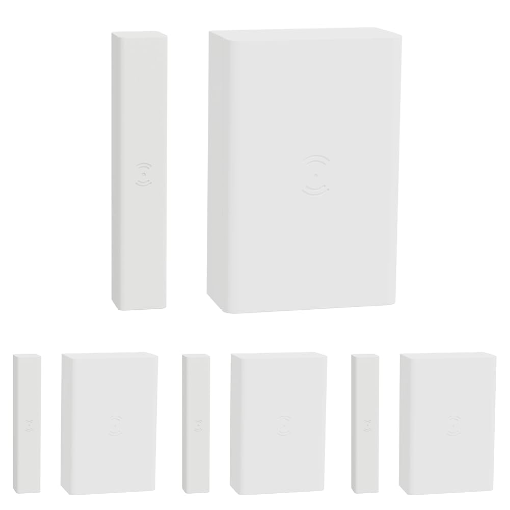Schneider Electric Wiser Fenster-/Türsensor, Steuerung per App oder manuell, Zigbee, über Hub kompatibel mit Matter, Alexa, Google, Apple, Artikelnummer CCT591012 (Packung mit 4)