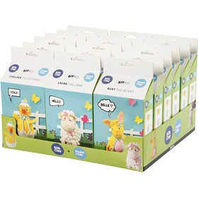 Creativ Company Kit pâte à Modeler autodurcissante Silk Clay Funny Friends Agneau