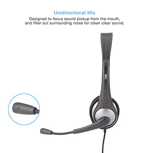 Cyber Acoustics Stereo Headset, 3.5Mm Stereo & Y-Adapter For Separate Headphone & Mic Connection, K12 School Classroom And Education (Ac-204) #TOP1