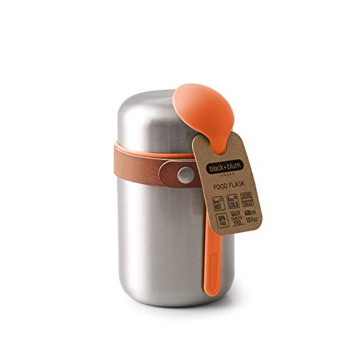 black+blum Food Flask - 400 ml lunchbeker, roestvrij staal/veganistisch leer, één maat, 2 - Image 3