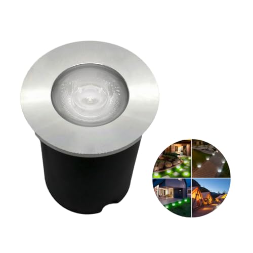 Balizador Led Embutir Chão Piso Jardim 1w 6500k Ip67 Mini Elétrico Externo