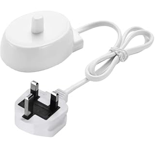 Electric Toothbrush Charger for Oral B UK, Inductive Electric Toothbrush Replacement Charging Base Compatible with Braun Oral B Type 3757 , UK 3 Pin Plug