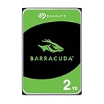 Seagate BarraCuda 2TB, Internal Hard Drive, 3.5 Inch, SATA 6GB/s, 7.200 RPM, 64MB Cache, for Computer Desktop PC, FFP (ST2000DMZ08)
