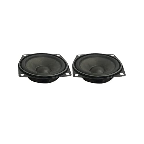 LKAMCBZMF altoparlanti a basso, Altoparlante full range da 2,5 pollici, 5 W, 4 Ohm, PU, HiFi, stereo, multimediale, home theater, fai da te, confezione da 2
