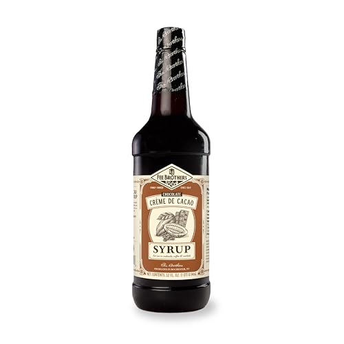 Fee Brothers Chocolate Crème de Cacao Flavored Syrup, 32 fl oz (1 Quart)