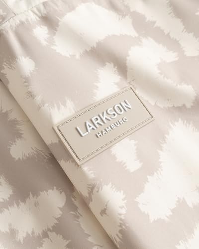 LARKSON Regenponcho Damen Herren Beige Leo - Lykke - Regenmantel Regencape für Fahrrad Outdoor Festival - Wassersäule 10000 mm - Regenjacke Wasserdicht mit Verschweißten Nähten