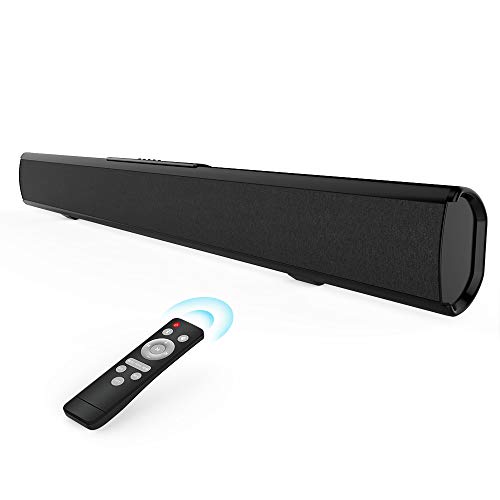 Meidong Barra de Sonido para TV, Barras de Sonido con Control Remoto Audio HiFi 4 Altavoces 50 Vatios 43 Pulgadas Altavoz para TV Montable en la Pared