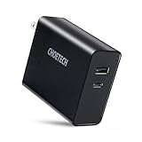 USB C Wall Charger, CHOETECH 40W Dual USB C Charger with Foldable Plug, 2-Port 20W Power Delivery 3.0 Type C Fast Charger for iPhone 12 Pro Max/mini/11/SE,Galaxy, iPad Pro, AirPods-Black
