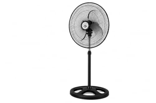 Ventilador Industrial de Pie 18 Pulgadas 80W OSO | 3 Velocidades | Oscilación Horizontal 90° | Altura Regulable | Aspas Metálicas | Motor de Alambre y Aluminio | Ventilador Silencioso Y Potente