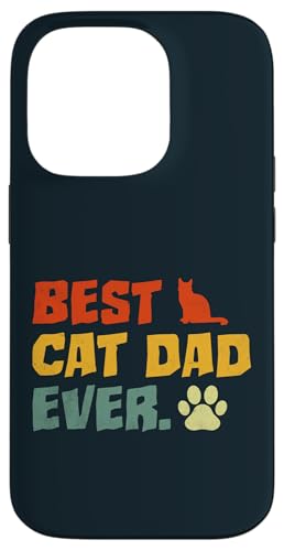 L̂AʔL̃̕fUC Cat dad, Funny cat Father design X}zP[X iPhone 14 Pro p