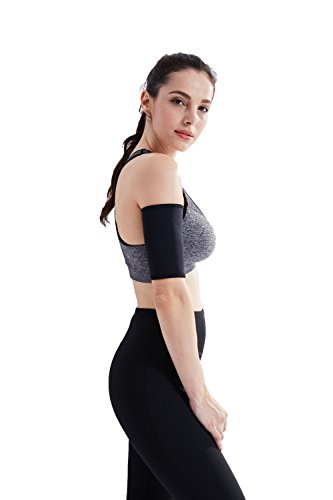 Ausom Mens and Womens Hot Thermal Arm Wraps- Best Neoprene Arm Fat Burner for Slim Effect and Protection- High- End Pure Color Workout & Exercise Sweating Sauna Sleeve