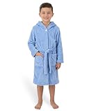 Gräfenstayn Peignoir de Bain Enfant & Adolescent en Polaire avec Bouton et Capuche - Certi...