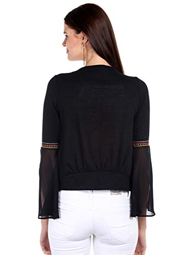 Image of FUSION BEATS Shrugs for Women, Open Neck Printed Shrugs Cardigan, Long Shrugs for Women, Sleeveless Sweater for Women, Overcoat for Women Summer Wear, Bohemian Shrugs for Women, Beach Wear