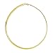 Bling Jewelry Flexible Flat Contoured Fit Collar Gold Tone Cubetto Snake Chain Omega Choker Collier pour Femmes Ado Flexible Contoured 18 Pouces 8MM De Large