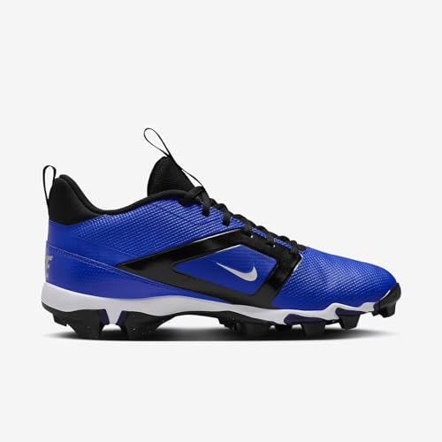 Nike Alpha Menace 4 Shark Football Cleats (FN0028-400, Hyper Royal/Metallic Silver/Midnight Navy/White) Size 123