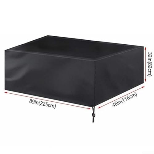 Funda impermeable mesa billar exterior con protección UV y cobertura de paneles 210D 3
