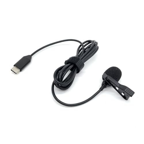 XBERSTAR ラベリア ラペルマイク for Insta360 GO Ultra/for Insta360 X5 カメラ用 USB-C ラベリア ラペルクリップ 外付けマイク