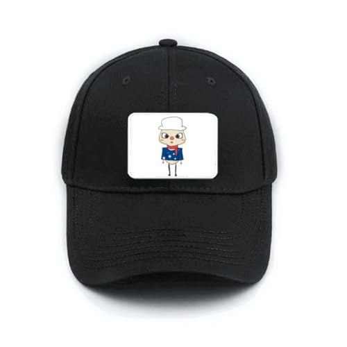 Casquette noire réglable Canberra Australie pour vos sorties et voyages