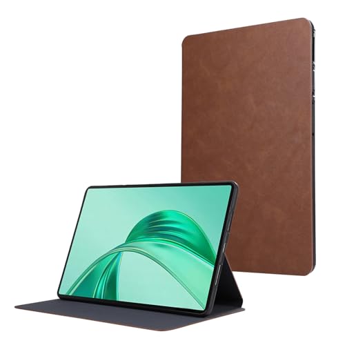 Étui Honor Pad X8A 11" 2024 en cuir marron avec support réglable multi-vues