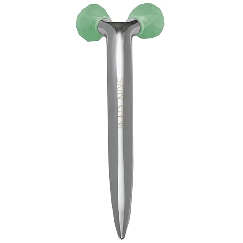 Roller Pierre de Jade Skin Gym en véritable jade vert pour un massage visage haut de gamme