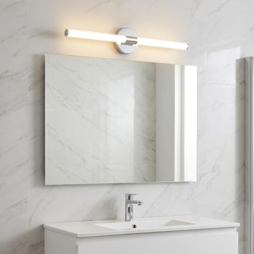 Aplique LED de baño 8W cromado con luz neutra de 60cm BARCELONA LED