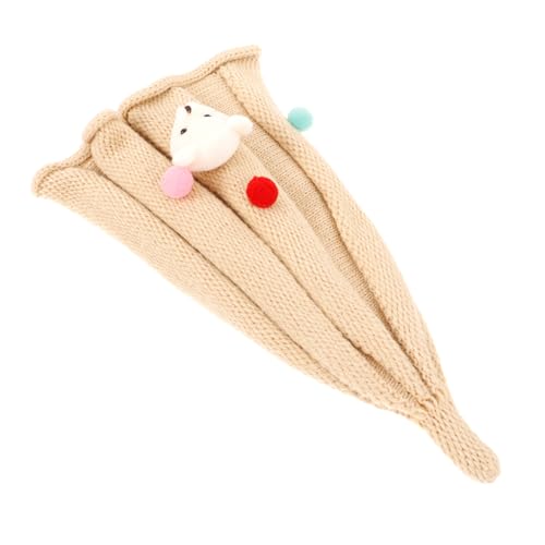 VALICLUD Adorable Woolen Hat Cartoon Pattern Pointy Beanie for Warmth Soft Comfortable Cute Autumn Accessory for