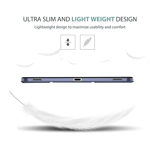 Procase For Galaxy Tab S8 Plus 2022/ Tab S7 Fe 2021/ Tab S7 Plus 2020 12.4 Inch Case, Protective Slim Case Folio Hard Back Smart Cover For 12.4” Galaxy Tab S8+ / S7 Fe / S7+ -Navy #TOP4