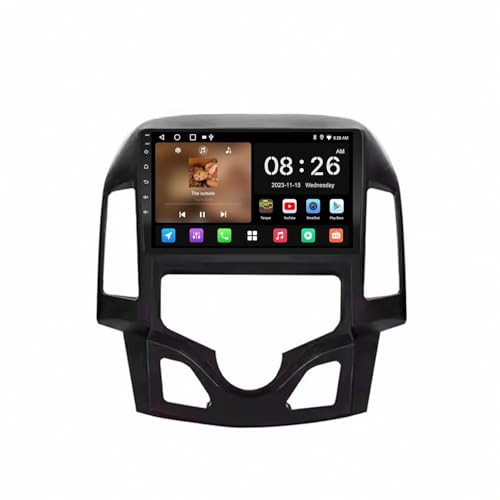 GPS navigation voiture Hyundai I30 2007-2012 Android Auto sans fil 8 cœurs 4G 64G écran tactile