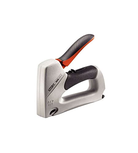 Rapid Grapadora Dual Profesional PRO ALU853 para Grapas No. 53 y Clavos No. 8, Grapadora Manual con Regulador de Esfuerzo de 2 Posiciones, Empuñadura Ergonómica y Mecanismo Interno de Acero (23235400)