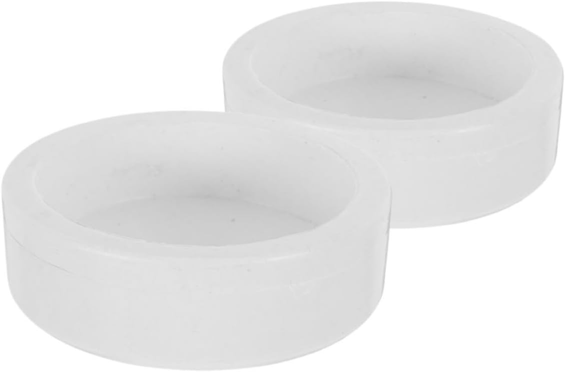 2pcs Manual Grain Grinder Mill, Plastic White Portable Countertop Tool