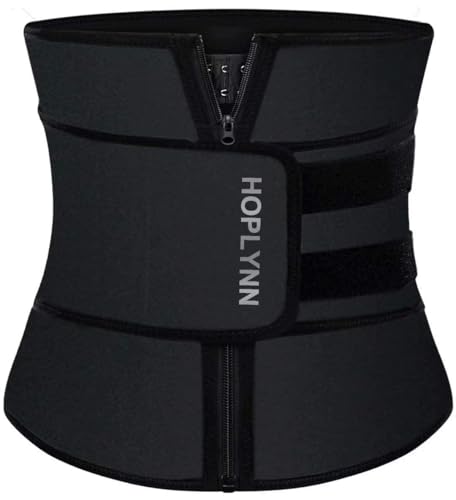 Ceinture amincissante néoprène pour femme taille L noir Hoplynn