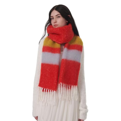SUNDSGT Womens Winter Scarf Long Blanket Warm Thick Scarfs for Women Cold Weather Shawl Wrap