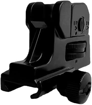 Low Rear Sight,Iron Sights,Two Aperture Sight for Close and Precision Targets,Suitable for Mounting On Picatinny Rail