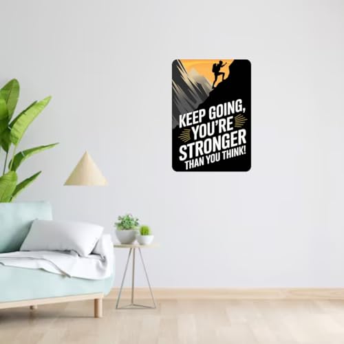 Image of Zesta Bathroom Decor Items Washroom Decor Tin Sign | Aesthetic Posters Wall Poster for Bedroom | Magnetic Cafe Decoration Items / Restaurant Decorations Items | Quirky Home Decor Bar Accent (Motivational (2))