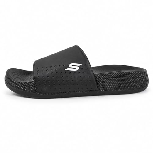 Image of Men's Cloud Foam Slides Slippers | Lightweight Comfortable Bathroom Slides for Men | Soft Cushioned Anti-Slip Daily Wear Sandals | Indoor Outdoor Casual Footwear