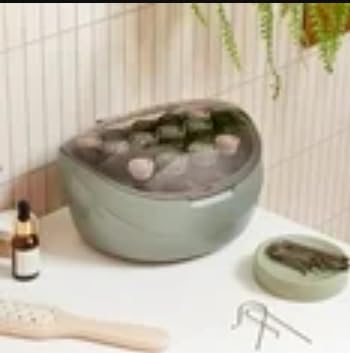 Botanicals™ Hair Setter, Ceramic, Ionic Conditioning, with 20 Rollers, Green