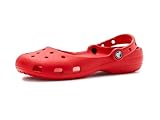 Crocs Women Classic Ballet, Ballet Slippers, Flame, 8 Medium