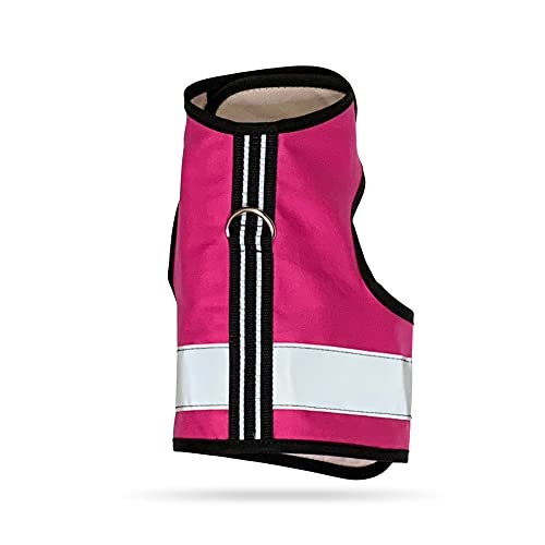 Kitty-Holster-Reflective-Cat-Harness-SmallMedium-Flamingo-Pink
