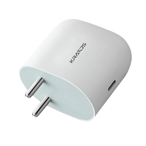 Image of Kratos 45W USB C Fast Charger Adapter for Google Pixel 9 /8 /7 /6 Series & Other Type C Devices | PD Super Fast Charging | BIS Certified | 1 Year Warranty