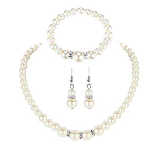 Yellow Chimes Exclusive Pearl Collection Gold Plated Necklace Set with Earrings Pearl Jewellery Set for Women and Girls?
