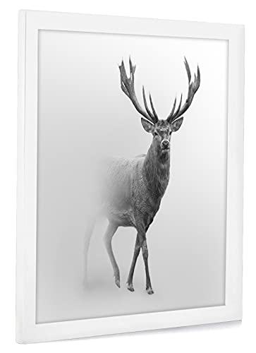 Americanflat 16x16 Picture Frame with Polished Plexiglass - Epic Collection - Square Picture Frame with Engineered Wood - Wide Photo Frames for Wall display - White