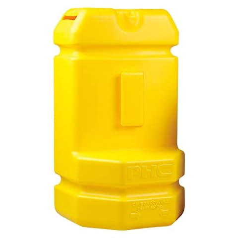 Pacific Handy Cutter Blade Bank, Used Razor Blade Disposal with Wall Mount, Safely Dispose of Used Blades, Keep Blades Out of Trash Bags, Off of Floors, and Away from Other Hazardous Locations, Yellow (BH00206) Cover